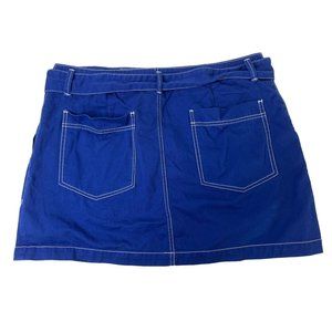 Wild Fable Women's Skirt 16 Blue 100% Cotton w/Waist Tie